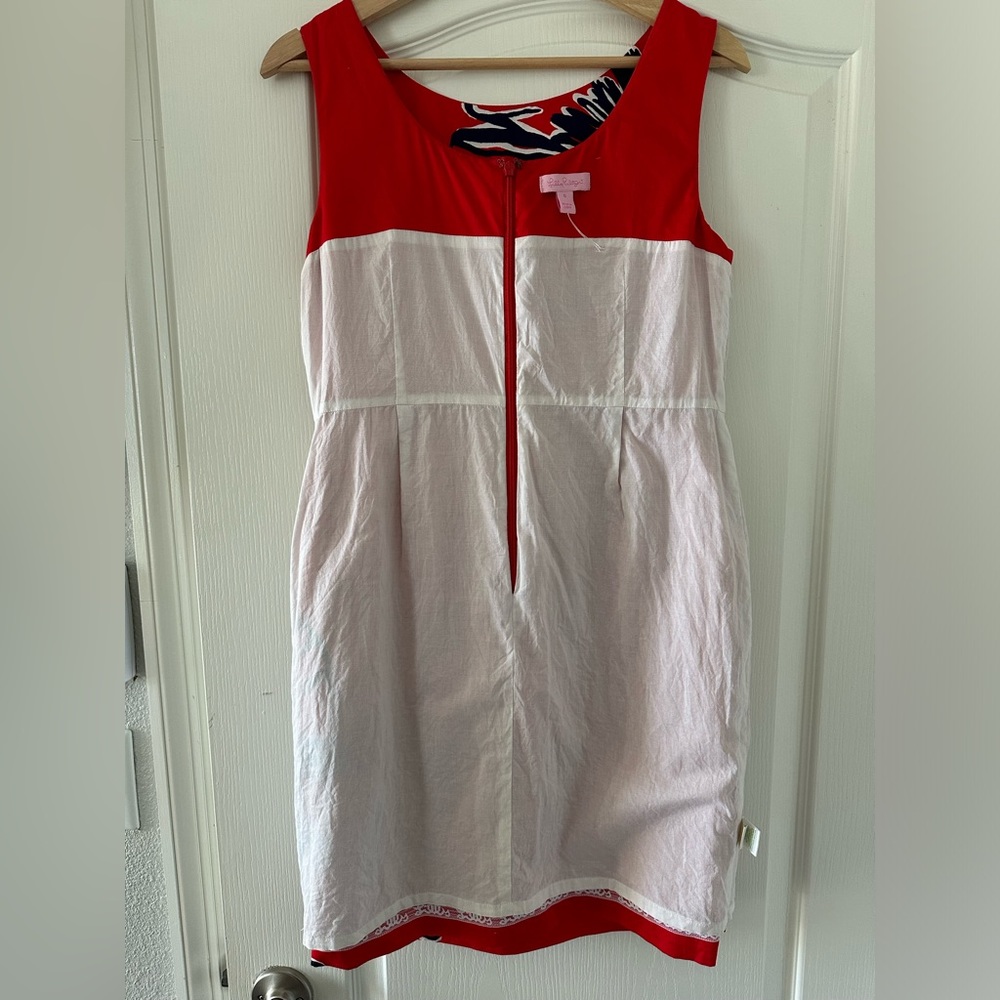LILLY PULITZER Red Tomato Evie Floral Dress - Picture 6 of 11